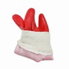 Red Industry Safety Gloves Rubber Working Labor PVC Glove Construction Industrial Gloves