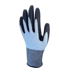 Guantes de seguridad para el trabajo industrial duraderos con palma recubierta de nitrilo y revestimiento HPE de nivel de resistencia 6