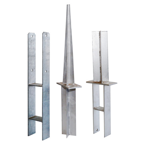 Customized H Type Post Support H Pole Anchor/ H form HDG Pole Anchor Supplier