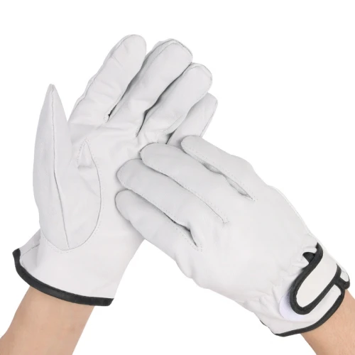 Guantes de piel de oveja nuevos, flexibles, resistentes a altas temperaturas, antideslizantes, guantes para soldadura eléctrica