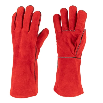 Guantes de seguridad de piel de vacuno para la industria de la soldadura