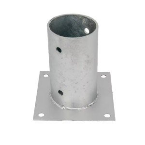 Proveedor de soporte de suelo para postes de madera con placa de anclaje para postes atornillados recubiertos de polvo personalizados de China