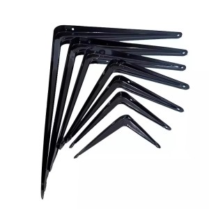Soporte de estante de pared resistente personalizado Soporte de ángulo plano de acero Soporte colgante