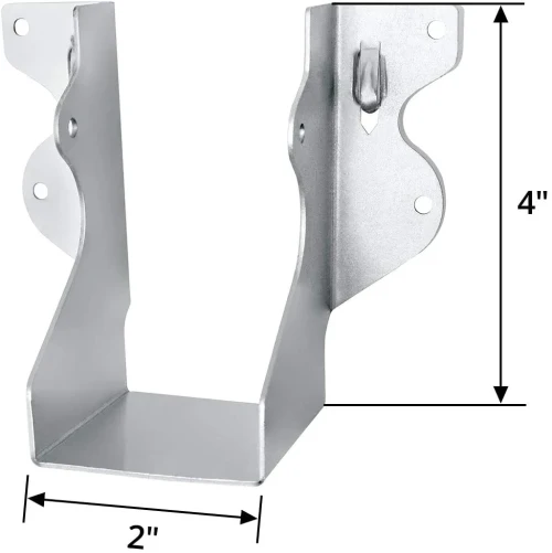 Conectores de madera de chapa de acero galvanizado Colgador de vigas de acero inoxidable personalizado