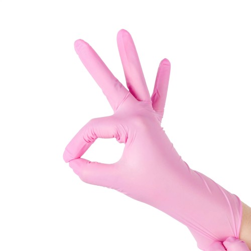 Disposable Medical Examination Light Red Nitrile Glove Powder Free