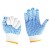 Wholesale Warm Work Gloves Nylon PVC Polka Dots Gloves Knit White Cotton Personal Safety Gloves