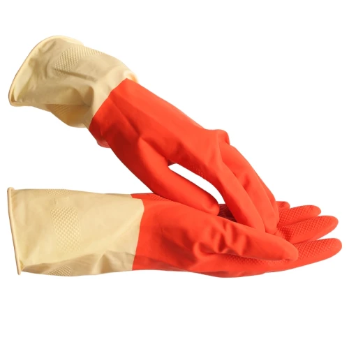 Guantes de látex para limpieza del hogar, resistentes al agua y al aceite, para mujer