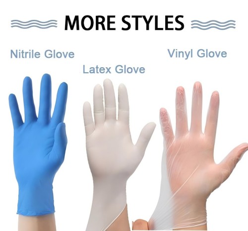 White Disposable PVC Vinyl Examination Gloves for Food Industry Factory Direct Sale