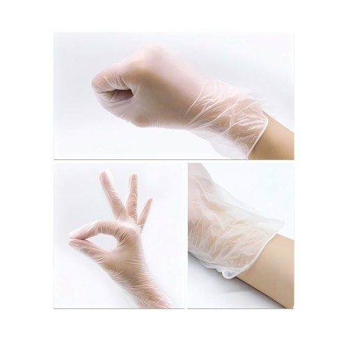 White Disposable PVC Vinyl Examination Gloves for Food Industry Factory Direct Sale