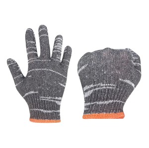 Guantes de algodón tejidos a mano Equipo de protección personal Guante de trabajo de seguridad