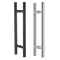 Stainless Steel H Shape Round Frameless Glass Door Hardware Ladder Mounting Pull Handle