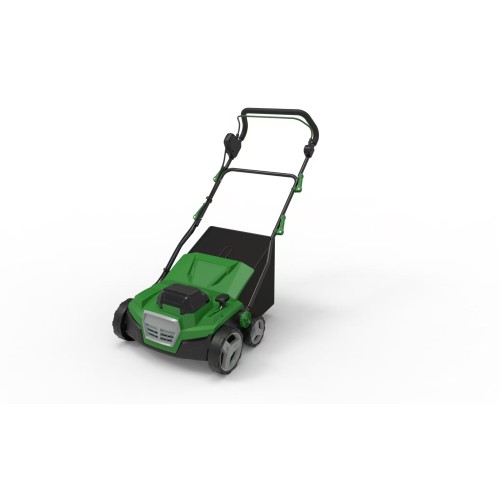 40V 3000RMP Battery Sweeper with a  45L Grass Catcher 380mm Working Width and 5 Optional Working Depth