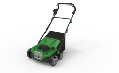 40V 3000RMP Battery Sweeper with a  45L Grass Catcher 380mm Working Width and 5 Optional Working Depth