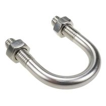 All Size Round Bended Pipe Clamp U Type Lock Stainless Steel U Bolts