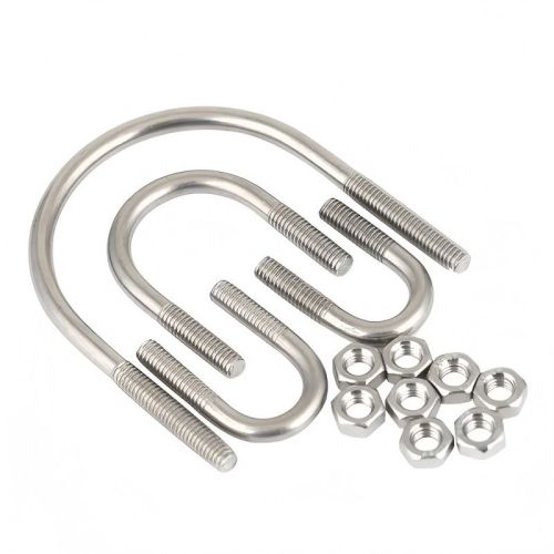 All Size Round Bended Pipe Clamp U Type Lock Stainless Steel U Bolts