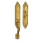 European Style Wood Door Lock Handles Hotel Villa Home Use Antique Brass Brush Finish Door Handles