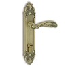 European Style Wood Door Lock Handles Hotel Villa Home Use Antique Brass Brush Finish Door Handles