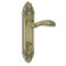 European Style Wood Door Lock Handles Hotel Villa Home Use Antique Brass Brush Finish Door Handles