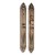 European Style Antique Brass Main Door Handle with Zinc Alloy Welding Hinge