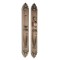 European Style Wood Door Lock Handles Hotel Villa Home Use Antique Brass Brush Finish Door Handles