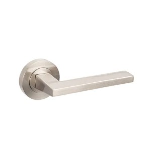 Gold Color Villa Construction Decorative Hardware Door Handles with Plate