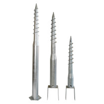 Hot DIP Galvanized Ground Screw Anchor with M Shape Hexagonal flange