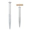 Hot DIP Galvanized Ground Screw Anchor with M Shape Hexagonal flange
