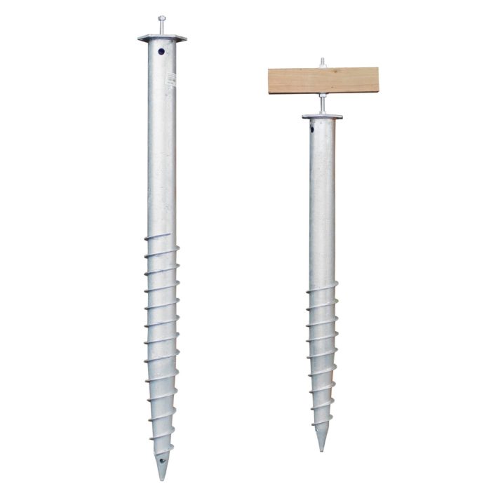 Hot DIP Galvanized Ground Screw Anchor with M Shape Hexagonal flange