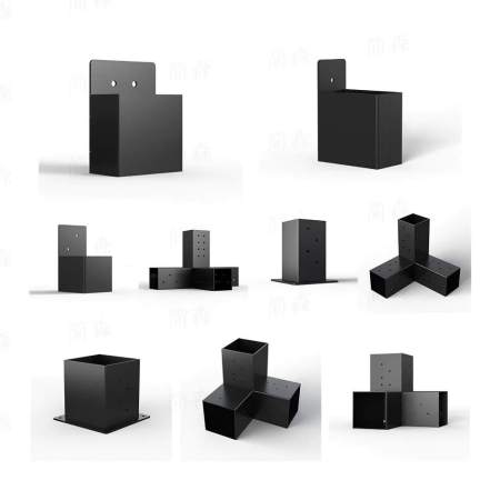 China Customized Powder Coated Bolt Down Pole Anchor Plate Wood Post Ground Support Supplier