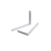 Adjustable Angle Black Power Coated Table Corner Metal Wall Mount Floating L Folding Shelf Bracket