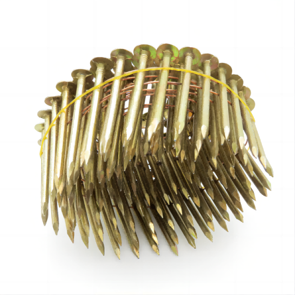 Material de construcción 1-1/2" 120 unidades de clavos para techos de vástago liso en tiras de alambre