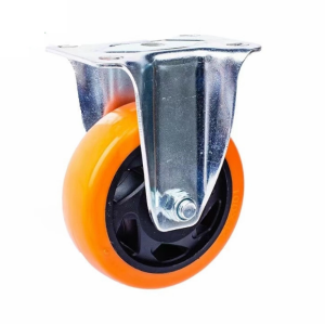 Rueda industrial giratoria de nailon resistente de acero inoxidable de 4 a 8 pulgadas con freno doble