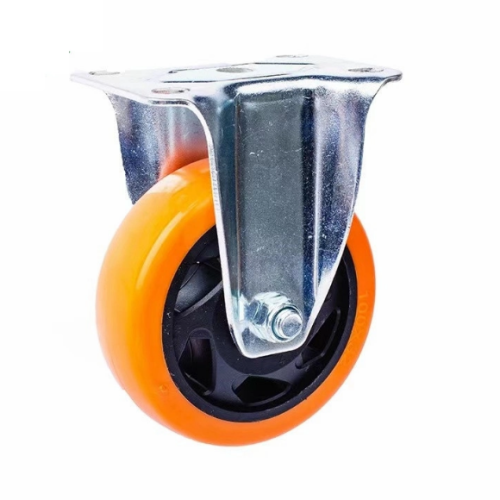 2inch 2.5inch 3inch 4inch 5inch 130kg Orange PVC/PU Industrial Rotary Trolley Caster Swivel Wheel