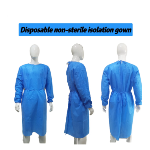 Bata de aislamiento impermeable no estéril AAMI nivel 1/2/3 Ropa protectora no tejida SMS