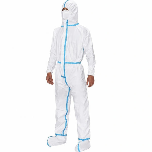 Ropa protectora quirúrgica desechable de película microporosa al por mayor SMS impermeable tipo 4/5/6