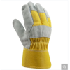 Leather Work Gloves with Double Palm, CE Approved for Construction