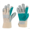 Custom Split Leather Double Palm Work Gloves, CE Approved, Bulk Orders for Wholesale, OEM/ODM Services - Ideal for Construction Brands