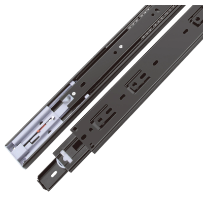 45mm Metal Customized Drawer Ball Bearing Telescopic Full Extension Channel Drawer Slide Rail