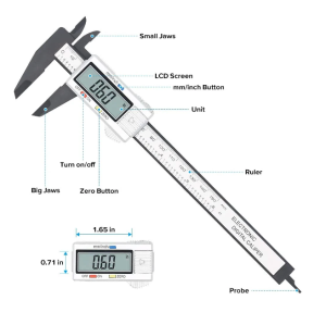 Digital Vernier Caliper Plastic Measuring Tool
