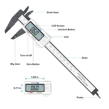 Digital Vernier Caliper Plastic Measuring Tool