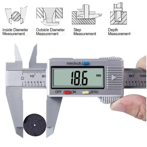 Calibrador electrónico de 150 mm Herramienta de medición Calibrador Vernier digital de precisión