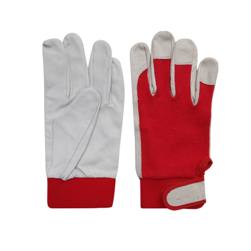 Guantes de cuero para conductor, resistentes al desgaste, impermeables, antipinchazos, para trabajo, jardinería