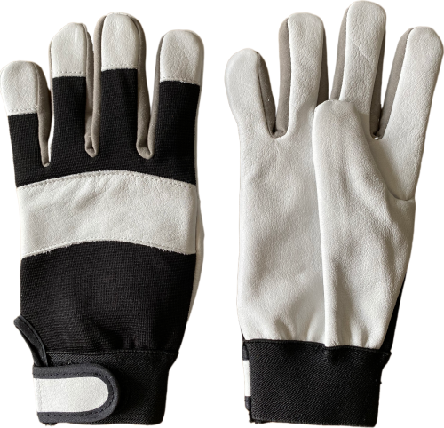 Guantes de cuero para conductor, resistentes al desgaste, impermeables, antipinchazos, para trabajo, jardinería