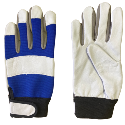 Guantes de cuero para conductor, resistentes al desgaste, impermeables, antipinchazos, para trabajo, jardinería