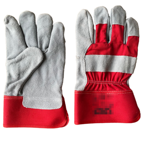 Custom Split Leather Double Palm Work Gloves, CE Approved, Bulk Orders for Wholesale, OEM/ODM Services - Ideal for Construction Brands