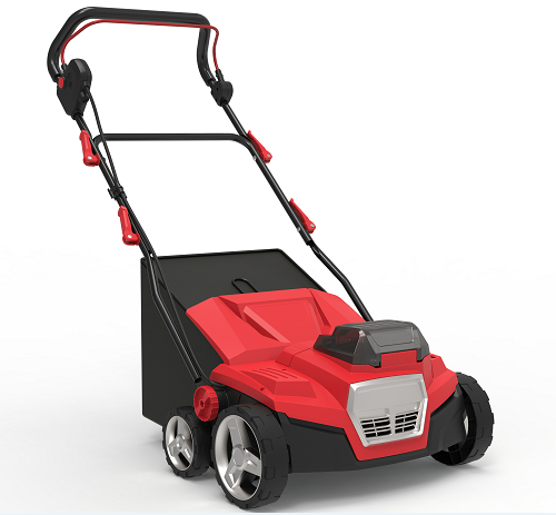 40V 3000RMP Battery Sweeper with a  45L Grass Catcher 380mm Working Width and 5 Optional Working Depth