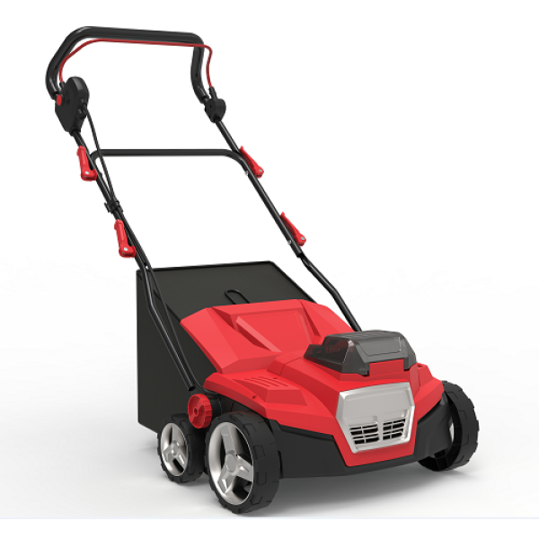 40V 3000RMP Battery Sweeper with a 45L Grass Catcher 380mm Working Width and 5 Optional Working Depth