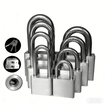 Premium Imitation Stainless Steel High - Security Durable Anti - Corrosion Padlock
