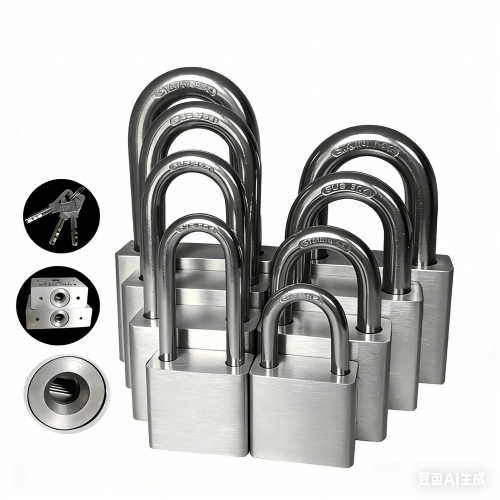 Premium Imitation Stainless Steel High - Security Durable Anti - Corrosion Padlock