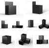 Black Powder Coated Steel Beams Brackets for Timber Frame Construction – Heavy Duty Load Bearing Connectors